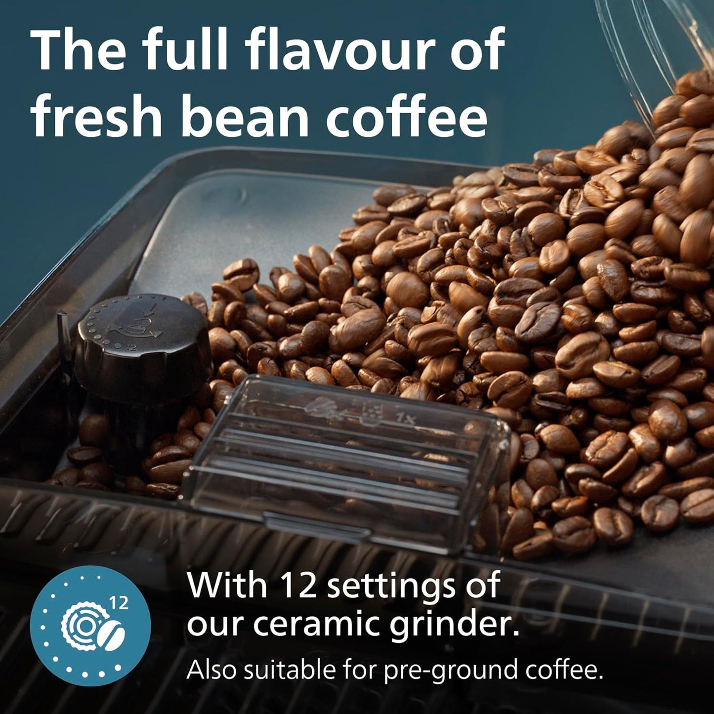 5400 Series Bean to Cup Coffee Machine EP5446/70–12 Coffee Varieties,LatteGo Milk Frother,Fastest-to-Clean,Ceramic Grinder,Fully Automatic Espresso & Cappuccino maker – Black